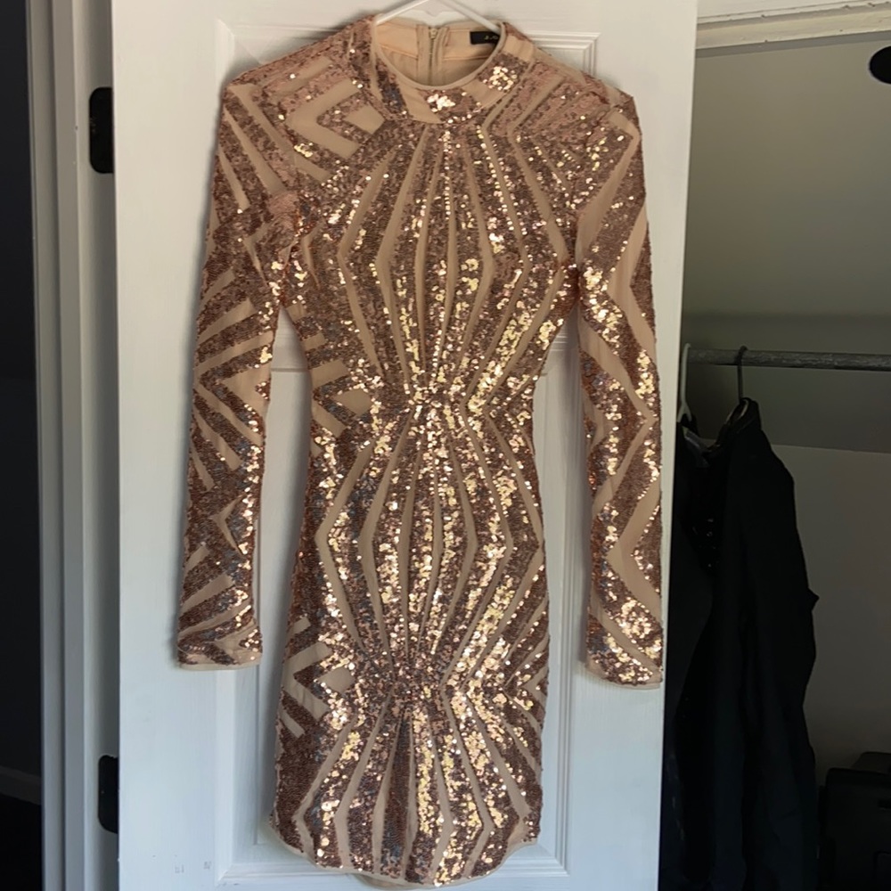 Rose gold dress